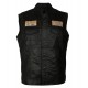 Mens Michael Irby MAYANS Biker Black Leather Vest