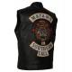 Mens Michael Irby MAYANS Biker Black Leather Vest