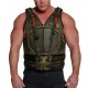 Mens Military Green Bane Leather Vest