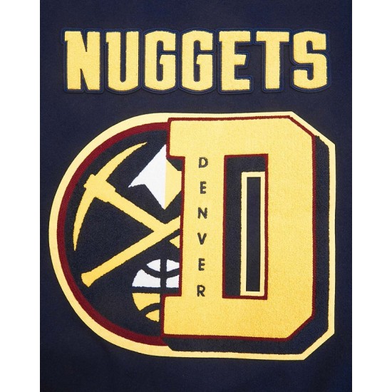 Mens NBA Denver Nuggets Mashup Varsity Jacket