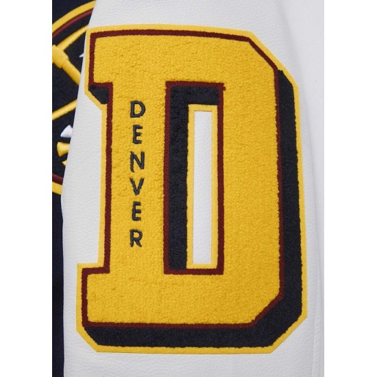 Mens NBA Denver Nuggets Mashup Varsity Jacket