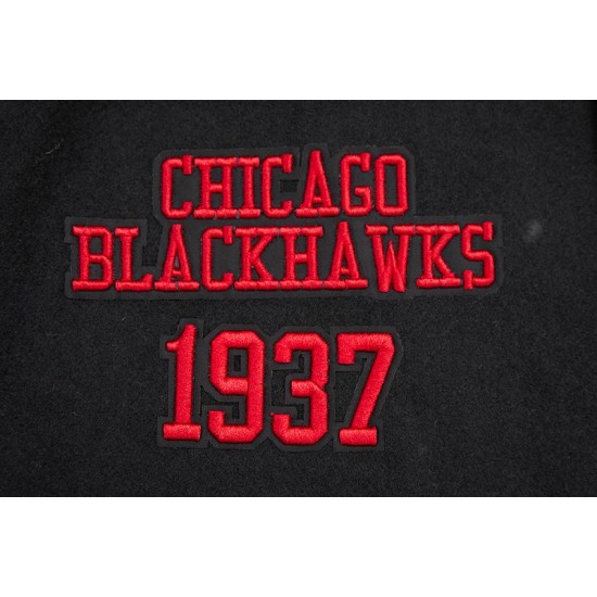 Mens NHL Chicago Blackhawks Retro Classic Varsity Jacket