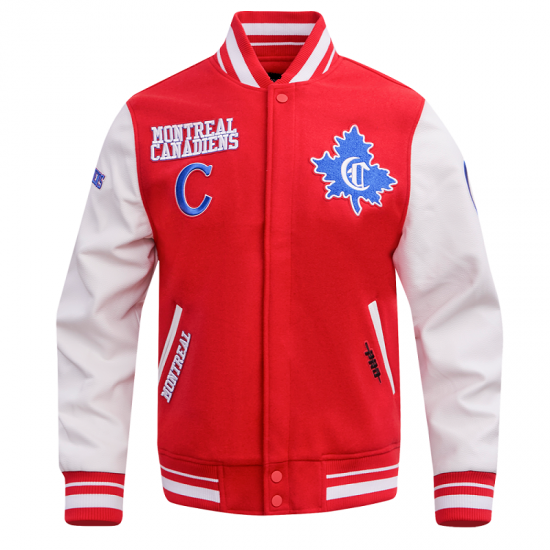 Mens NHL Montreal Canadiens Red Classic Varsity Jacket