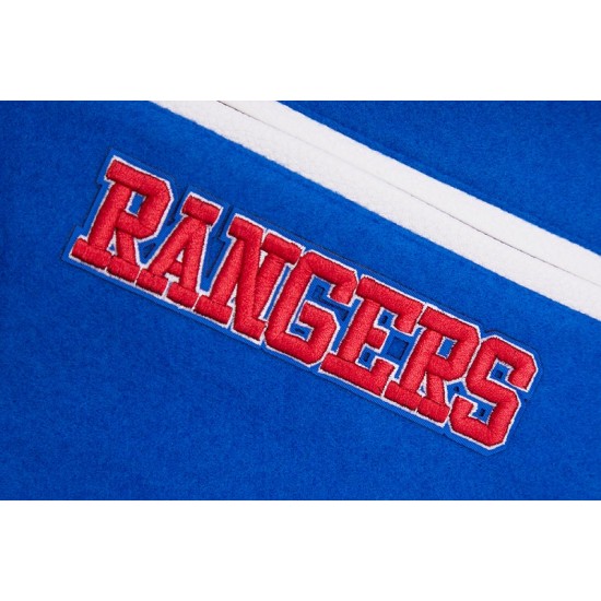 Mens NHL New York Rangers Retro Varsity Jacket