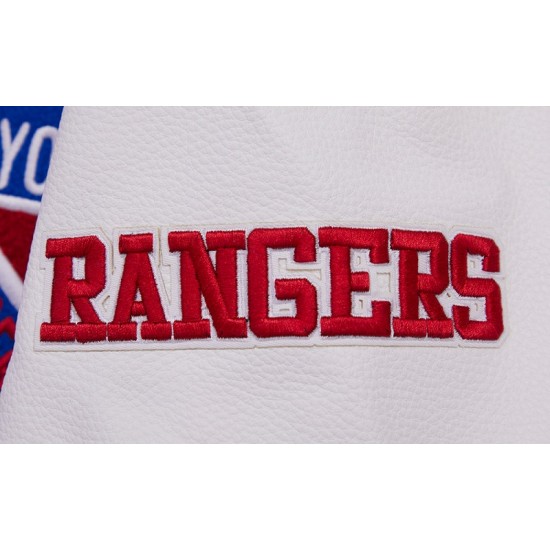 Mens NHL New York Rangers Retro Varsity Jacket