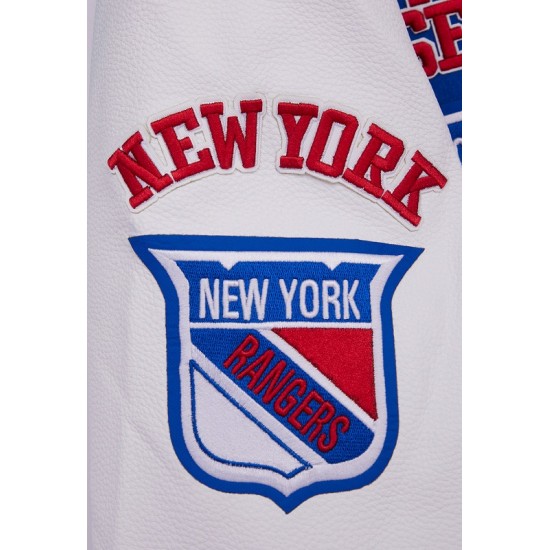 Mens NHL New York Rangers Retro Varsity Jacket