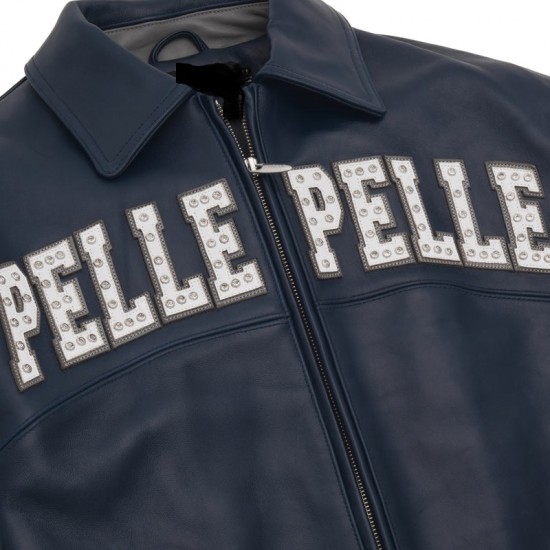 Mens Pelle Pelle Arches Blue Jacket