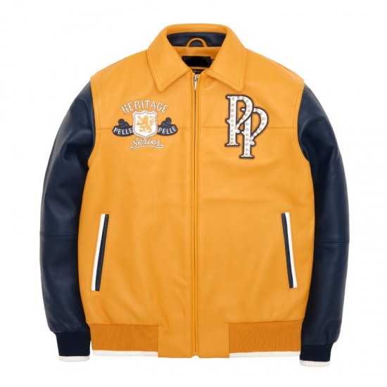 Mens Pelle Pelle Heritage Series Yellow Jacket