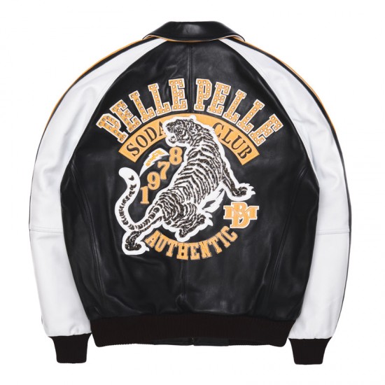 Mens Pelle Pelle Soda Club Tiger Jacket