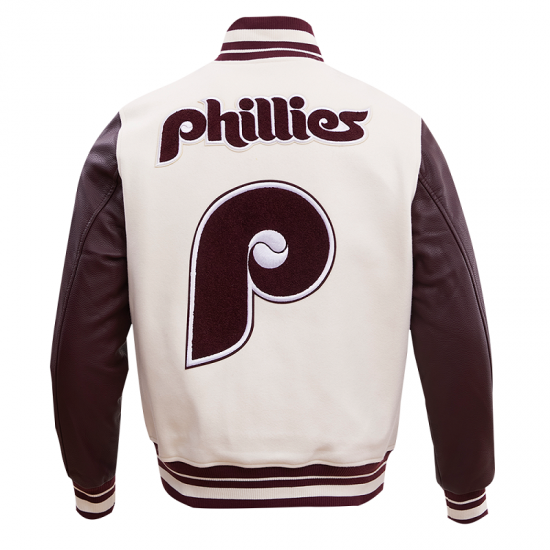 Mens Philadelphia Phillies Retro Classic Varsity Jacket