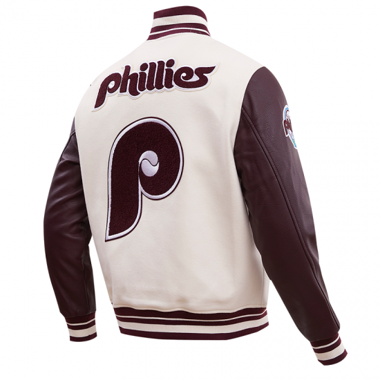 Mens Philadelphia Phillies Retro Classic Varsity Jacket