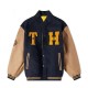 Mens Reversible Blue Varsity Jacket