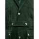 Mens Safari Hickory Green Suede Leather Jacket