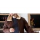 Mens Sheepskin Aviator Flying Jacket