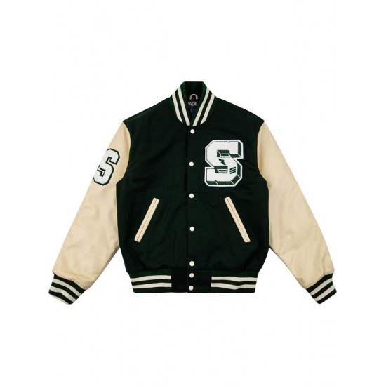 Mens Stadium Goods Green Varsity Jacket