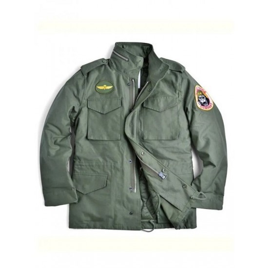 Mens Taxi Driver Robert De Niro Green Military Jacket