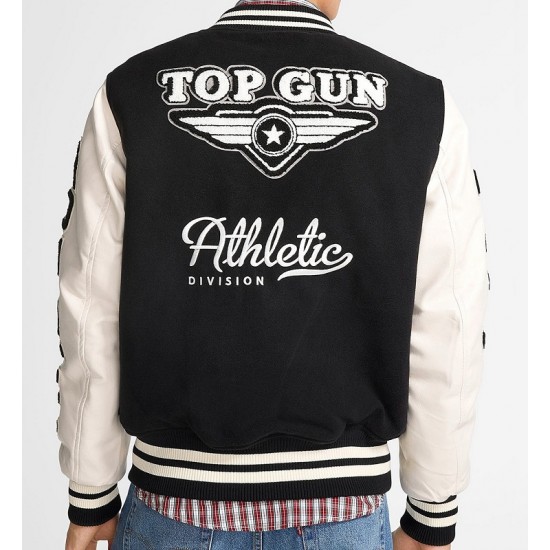 Mens Top Gun Ahletic Division Varsity Jacket