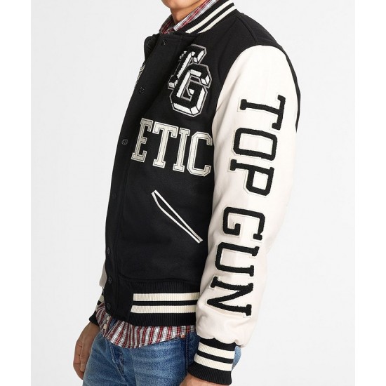 Mens Top Gun Ahletic Division Varsity Jacket