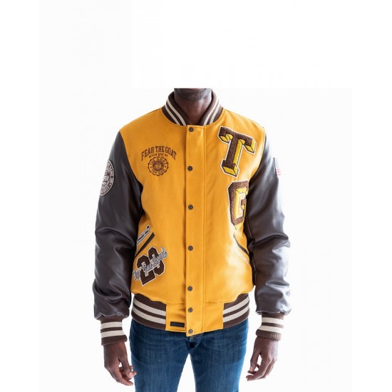 Mens Top Gun Fear The Goat Varsity Jacket