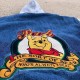 Mens Vintage Winnie The Pooh Varsity Denim Jacket