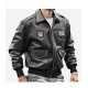 Men’s Air Force Pilot Style Black Bomber Leather Jacket