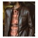 Men’s Biker Thompson Brown Leather Jacket