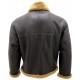 Men’s Black RAF Aviator Vintage Real Shearling Sheepskin Flying Leather Jacket