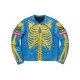 Men’s Blue Skeleton Vanson Leather Jacket