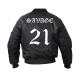 Men’s Bomber 21 Savage Satin Jacket