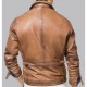 Men’s Designer Moto Tan Brown Leather Jacket