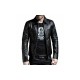 Men’s Genuine Lambskin Leather Motorcycle Jacket Retro Slim Fit Biker Jacket