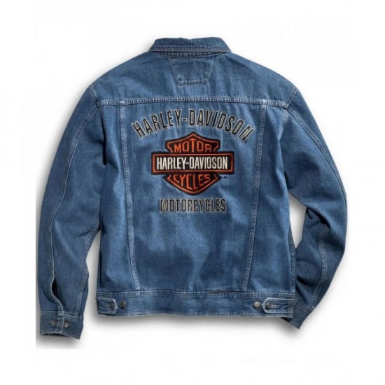 Men’s Harley Davidson Motorcycle Blue Jacket