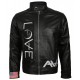 Men’s Love Black Leather Jacket