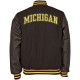 Men’s Michigan Letterman Black Jacket