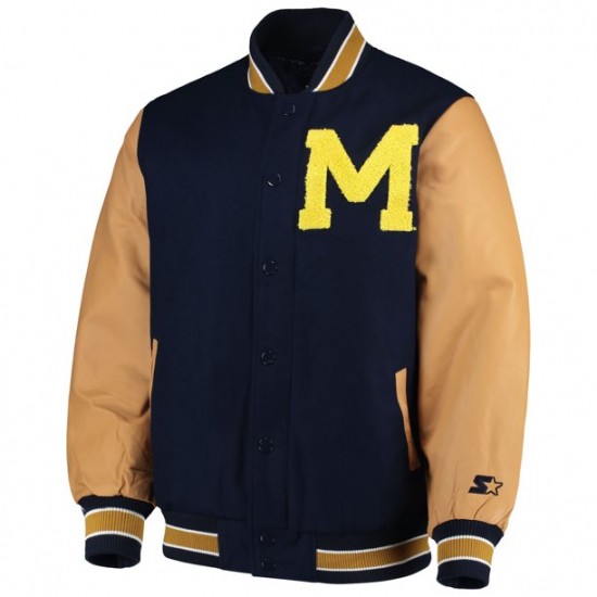 Men’s Michigan Varsity Black Jacket