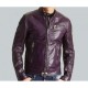 Men’s Motorcycle Purple Jacket