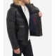 Men’s Quilted Arctic Cloth Bomber Jacket with Removable Hood