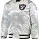 Men’s Raiders Las Vegas Silver Bomber Jacket