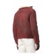 Men’s Shearling Burgundy Leather Jacket