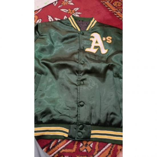 Men’s Starter Oakland Athletics A’s Green Jacket