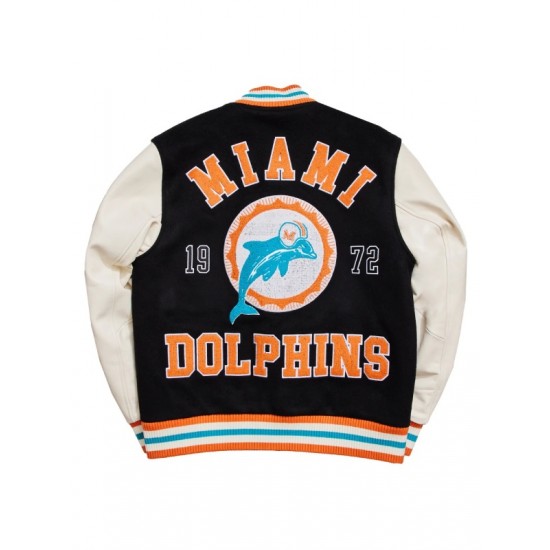 Miami Dolphins Throwback Varsity Jacket