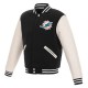 Miami Dolphins Varsity Black And White Jacket