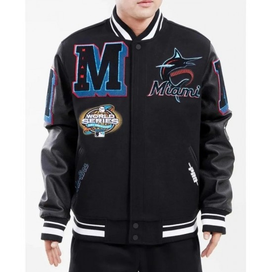 Miami Marlins Mash Up Varsity Jacket