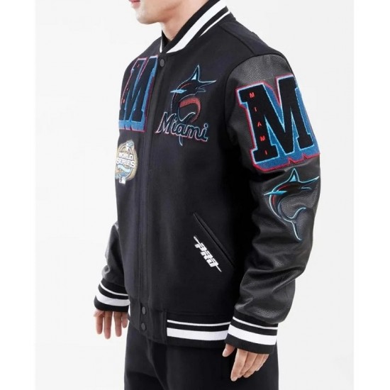 Miami Marlins Mash Up Varsity Jacket