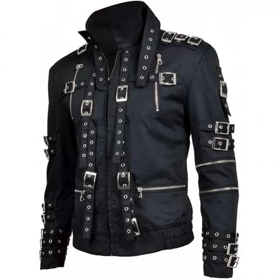 Michael Jackson Bad Leather Jacket Black Bad Jacket - Michael Jackson Bad1