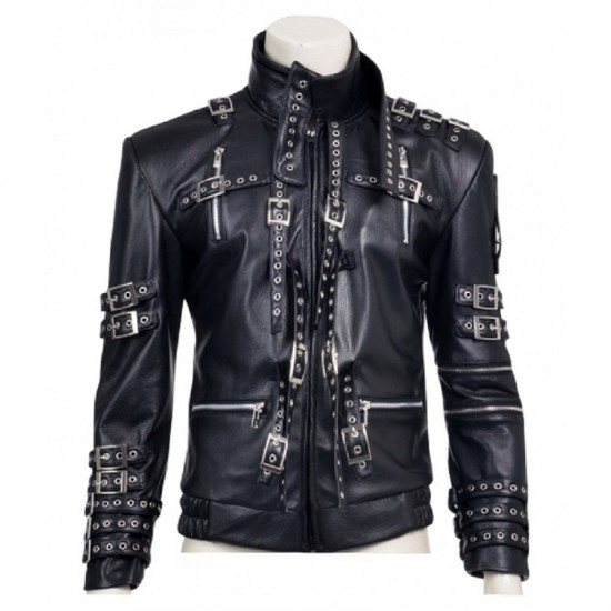 Michael Jackson Bad Leather Jacket Black Bad Jacket