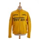 Michael Schumacher Yellow leather Ferrari jacket