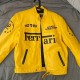 Michael Schumacher Yellow leather Ferrari jacket