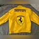 Michael Schumacher Yellow leather Ferrari jacket