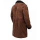 Mickey O'Neil Brad Pitt Snatch Brown Suede Shearling Coat